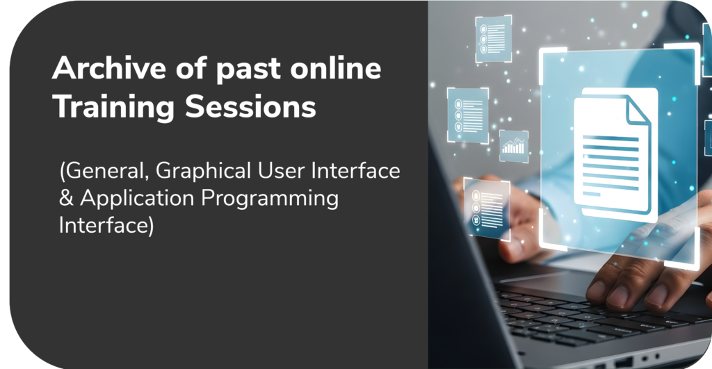 graphic showing several files on top of a computer photo
